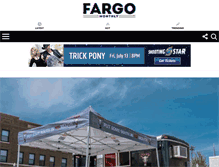 Tablet Screenshot of fargomonthly.com
